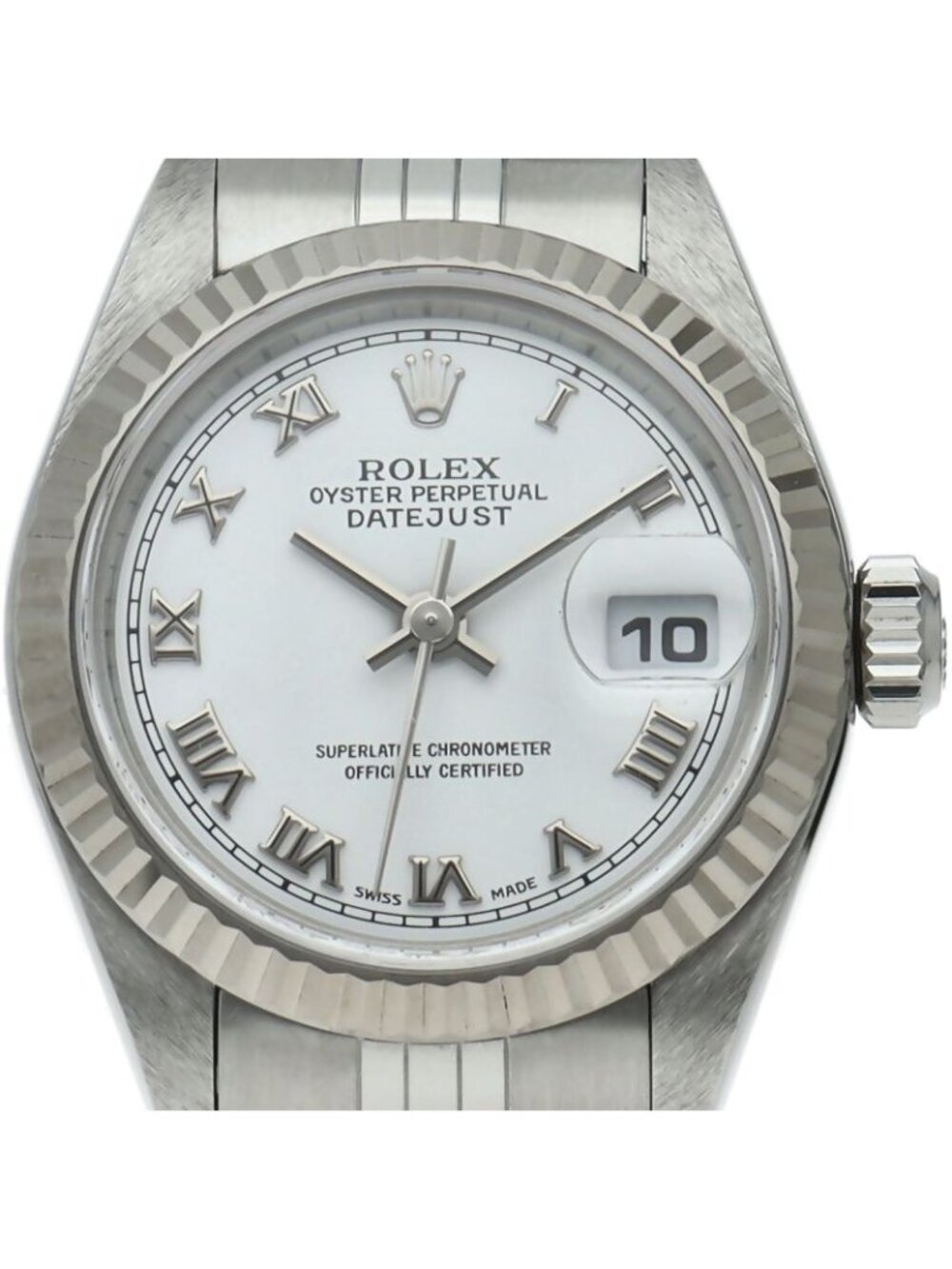 Rolex Datejust Watch 18k White Gold SS